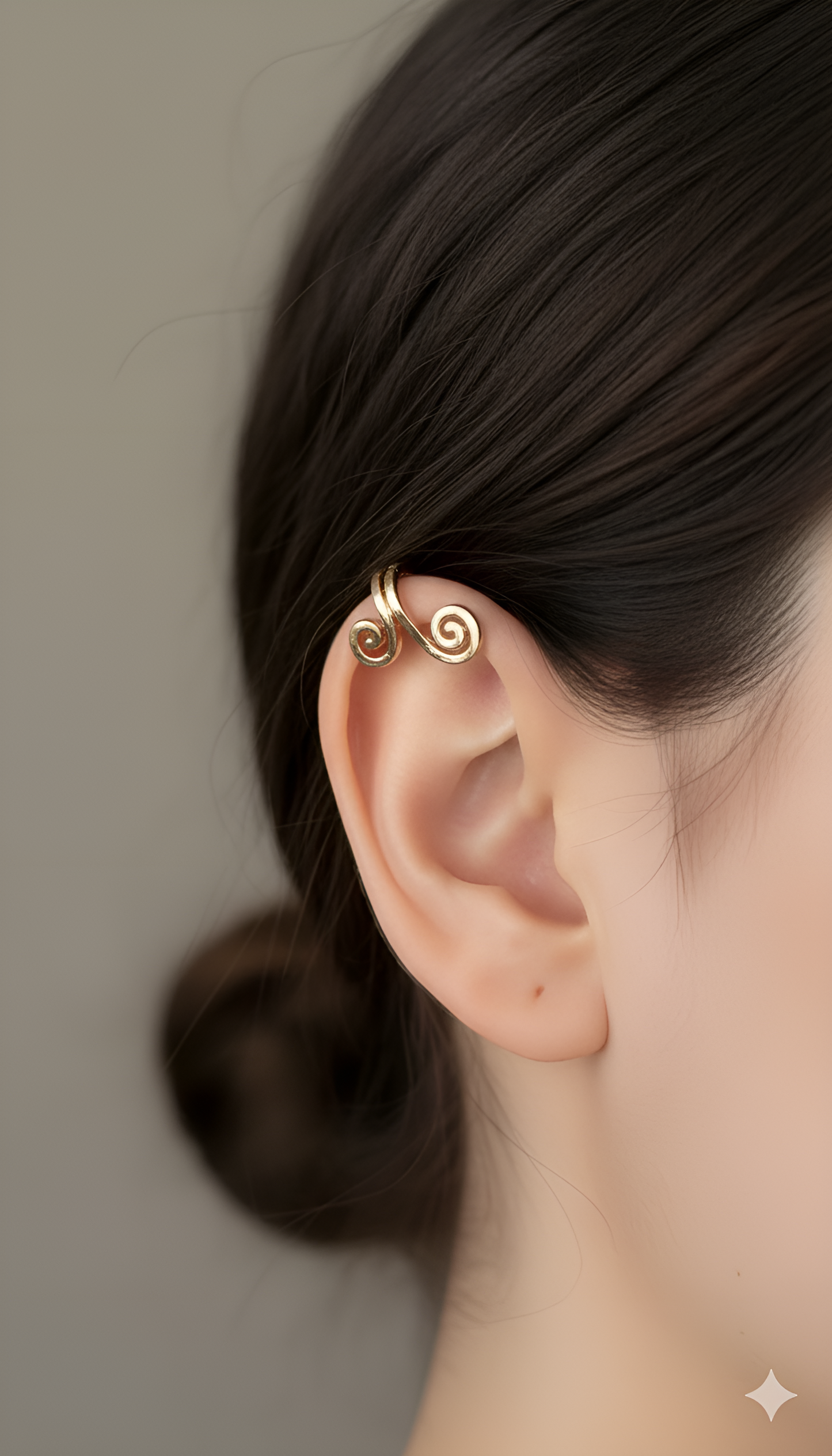 Elegant Gold Ear Cuff No Piercing Needed
