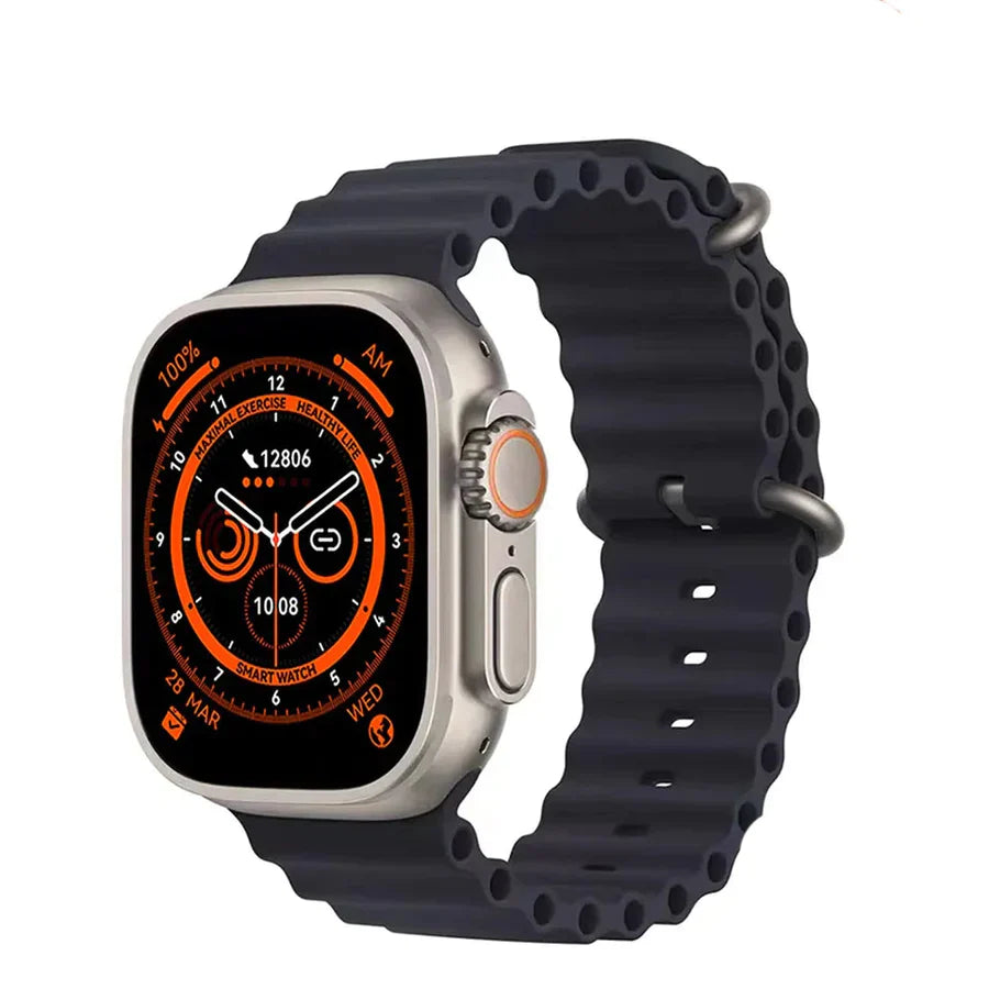 SACOSDING Ultra 8 / Ultra 9 Smart Watch with Bluetooth Calling, NFC, Blood Pressure & Heart Rate Monitoring - Best Smartwatch for Men & Women in Pakistan
