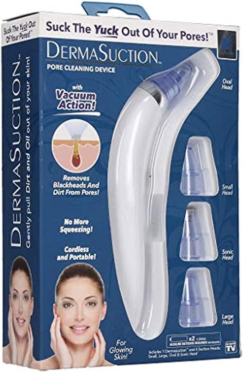 Powerful Blackhead & Pimple Remover Vacuum | Rechargeable Pore Cleansing Suction Device | Best for Clear Skin