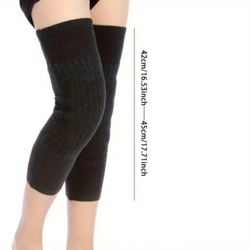 2 Pcs Unisex Thermal Knee Warmers / Winter Leg Sleeves for Joint Pain Relief & Cold Protection