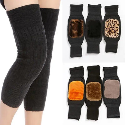 2 Pcs Unisex Thermal Knee Warmers / Winter Leg Sleeves for Joint Pain Relief & Cold Protection