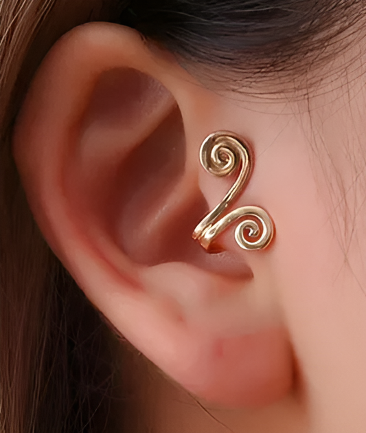 Elegant Gold Ear Cuff No Piercing Needed