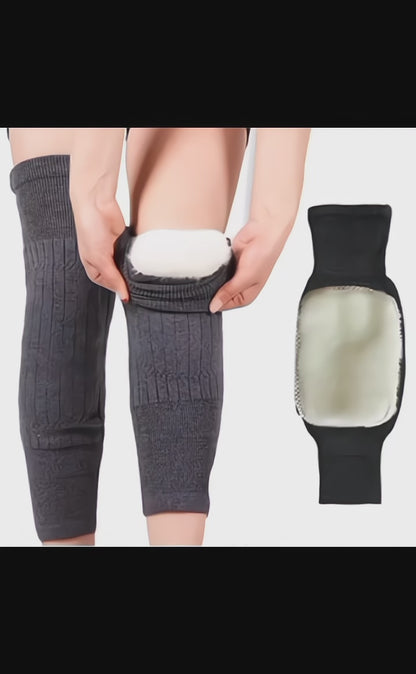 2 Pcs Unisex Thermal Knee Warmers / Winter Leg Sleeves for Joint Pain Relief & Cold Protection